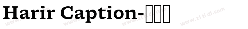 Harir Caption字体转换